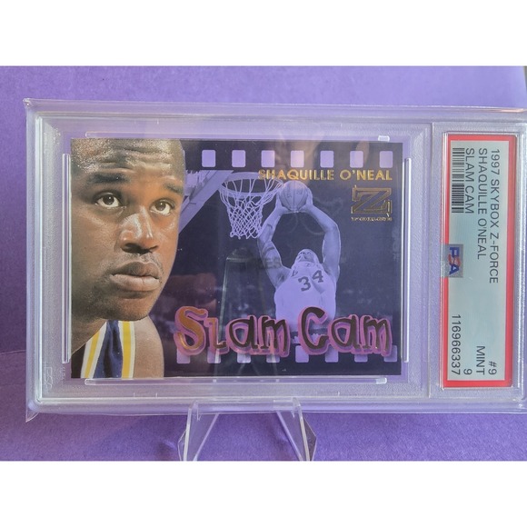 Shaquille O'Neal 1997-98 Skybox Z-Force Slam Cam PSA 9 MintSHAQ 1997